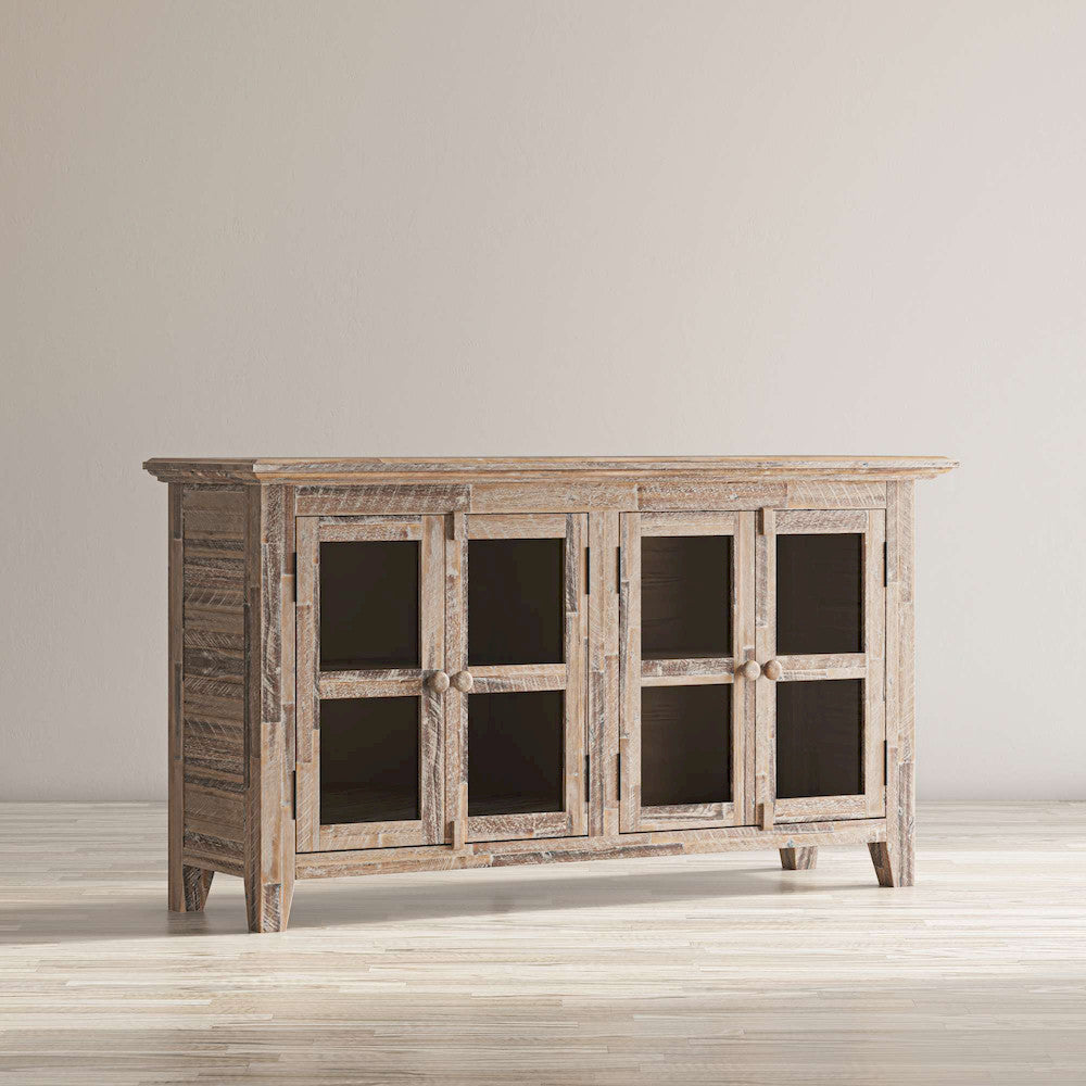 Jofran - Rustic Shores Coastal Style 54in Distressed Acacia Credenza Cabinet - 2125-5432 view 7