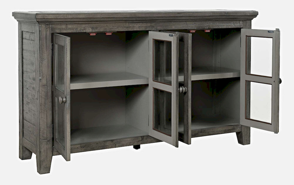 Jofran - Rustic Shores Coastal Style 54in Distressed Acacia Credenza Cabinet - 2130-5432 view 12