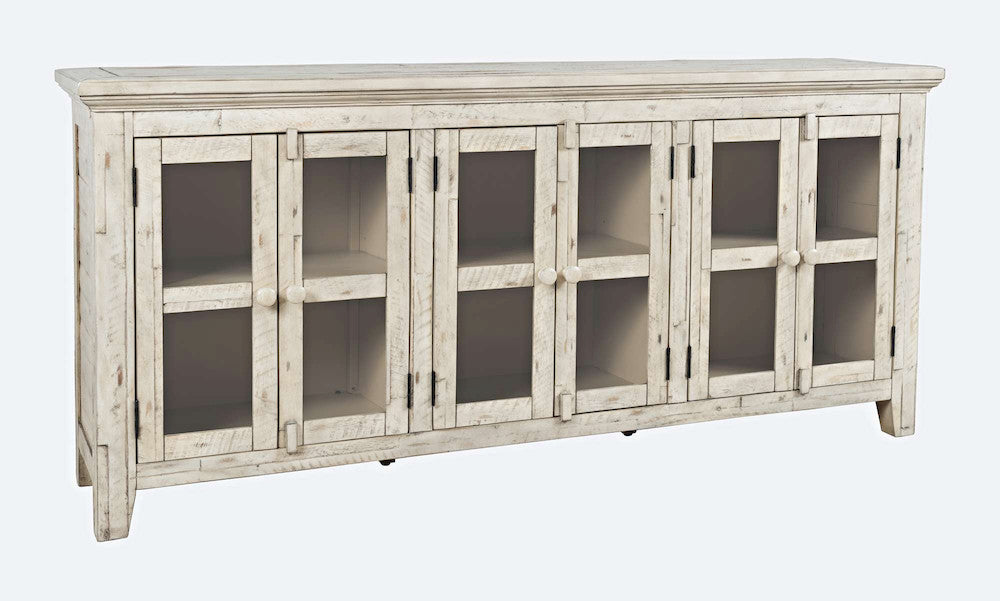 Jofran - Rustic Shores Coastal Style 70in Distressed Acacia Sideboard Cabinet - 1610-7032 view 2