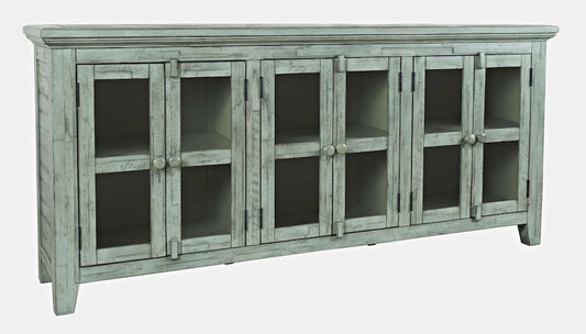 Jofran - Rustic Shores Coastal Style 70in Distressed Acacia Sideboard Cabinet - 1615-7032 view 2