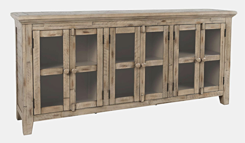 Jofran - Rustic Shores Coastal Style 70in Distressed Acacia Sideboard Cabinet - 1620-7032 view 2