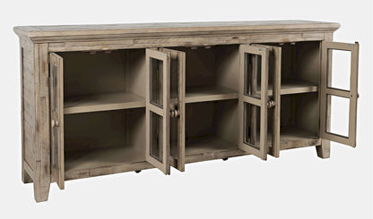Jofran - Rustic Shores Coastal Style 70in Distressed Acacia Sideboard Cabinet - 1620-7032 view 8