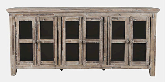 Jofran - Rustic Shores Coastal Style 70in Distressed Acacia Sideboard Cabinet - 2125-7032 view 1
