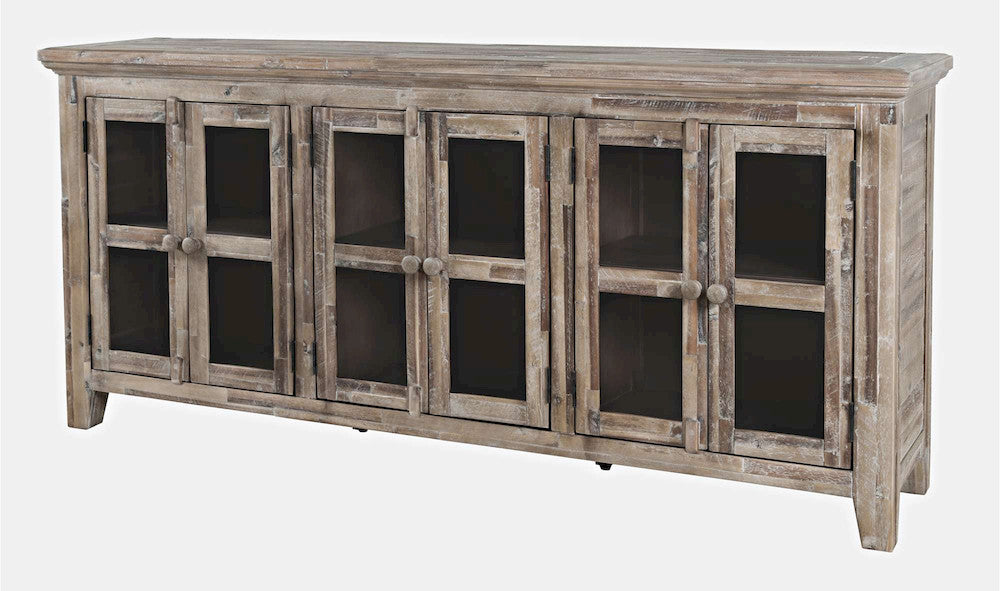 Jofran - Rustic Shores Coastal Style 70in Distressed Acacia Sideboard Cabinet - 2125-7032 view 3