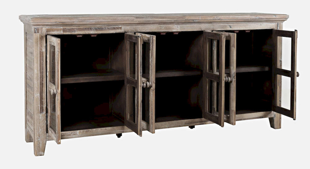 Jofran - Rustic Shores Coastal Style 70in Distressed Acacia Sideboard Cabinet - 2125-7032 view 7