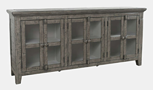 Jofran - Rustic Shores Coastal Style 70in Distressed Acacia Sideboard Cabinet - 2130-7032 view 2