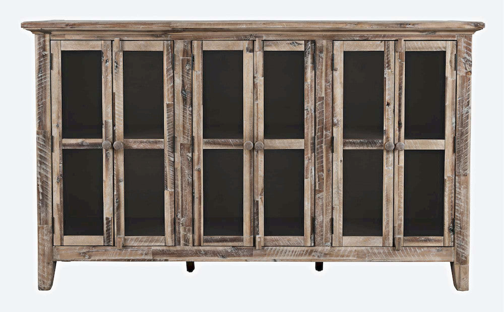 Jofran - Rustic Shores Coastal Style 70in Distressed Accent Cabinet - 2125-70 view 1
