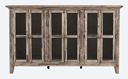 Jofran - Rustic Shores Coastal Style 70in Distressed Accent Cabinet - 2125-70 view 1