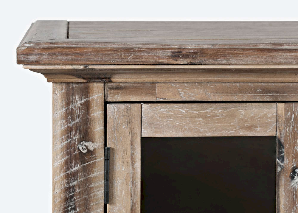 Jofran - Rustic Shores Coastal Style 70in Distressed Accent Cabinet - 2125-70 view 5