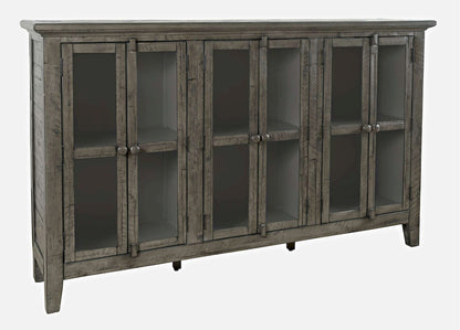 Jofran - Rustic Shores Coastal Style 70in Distressed Accent Cabinet - 2130-70 view 2