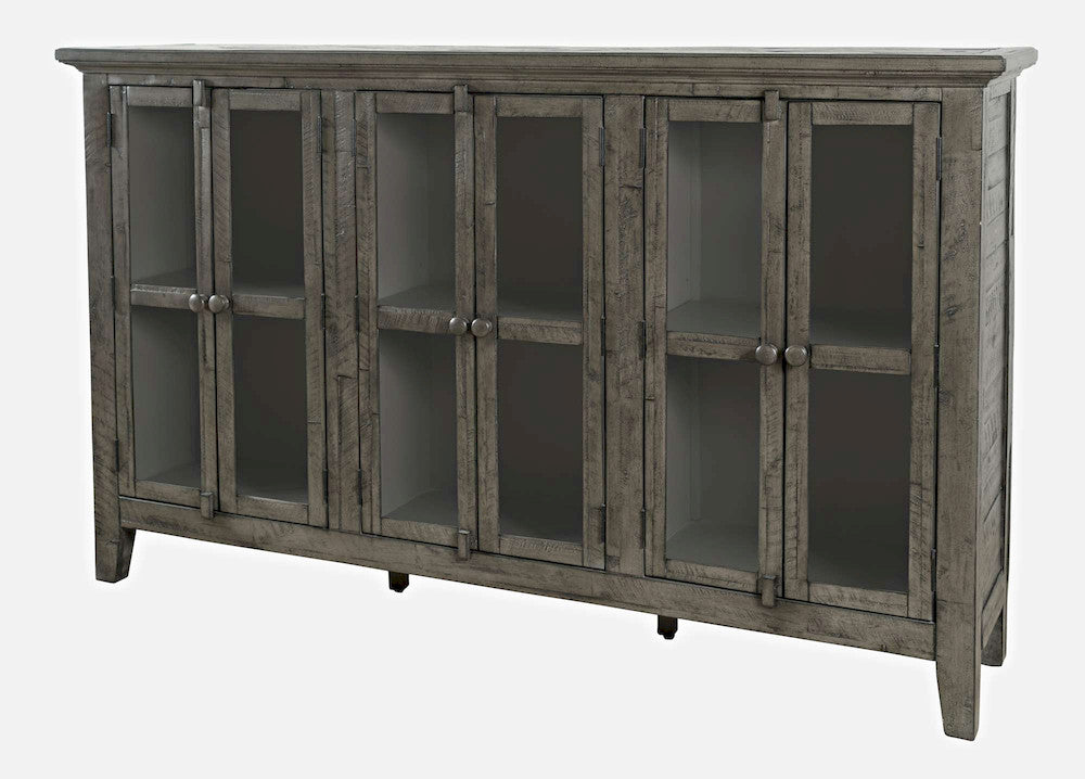 Jofran - Rustic Shores Coastal Style 70in Distressed Accent Cabinet - 2130-70 view 3