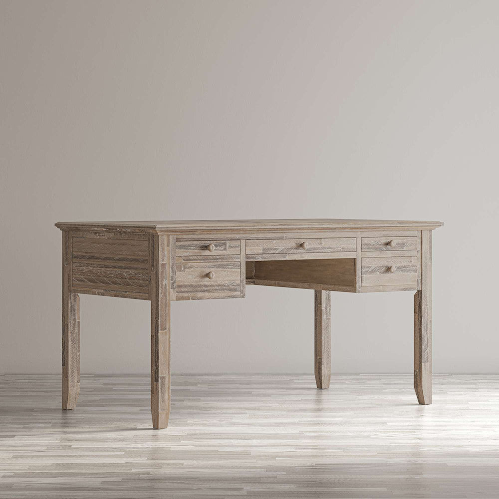 Jofran - Rustic Shores Coastal Style Distressed Acacia USB Charging Desk - 2125-5620 view 6