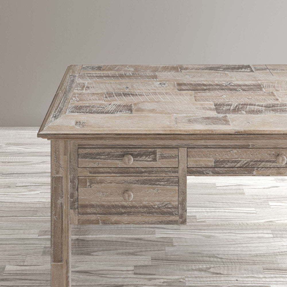 Jofran - Rustic Shores Coastal Style Distressed Acacia USB Charging Desk - 2125-5620 view 7