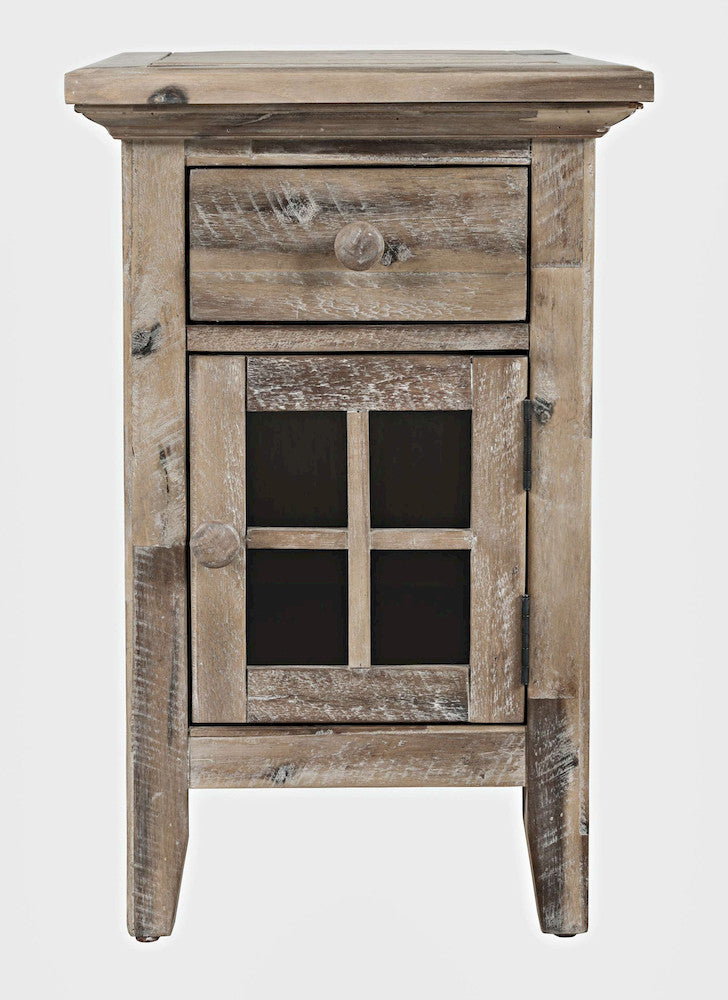 Jofran - Rustic Shores Coastal Style USB Charging Chairside Table - 2125-22 view 1