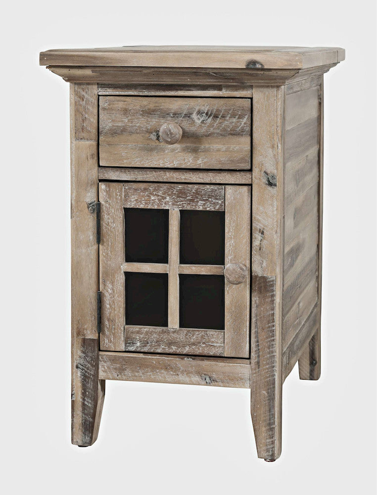 Jofran - Rustic Shores Coastal Style USB Charging Chairside Table - 2125-22 view 3