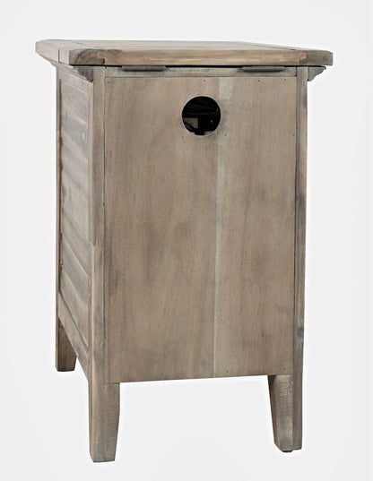 Jofran - Rustic Shores Coastal Style USB Charging Chairside Table - 2125-22 view 4