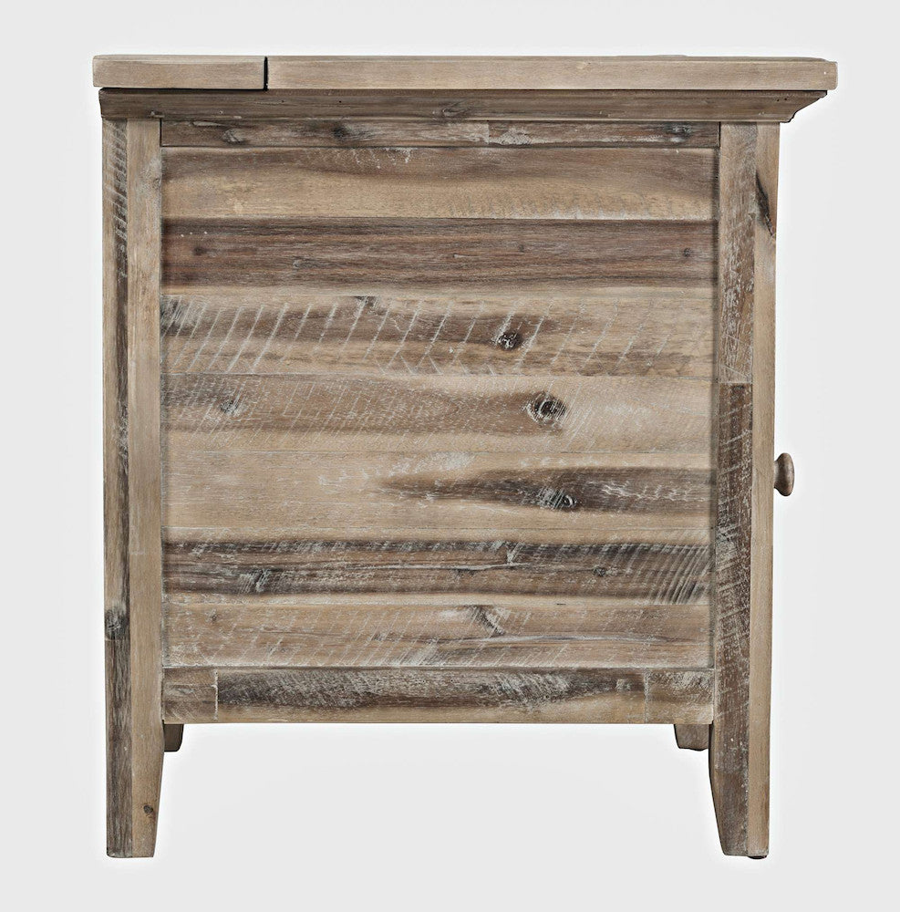 Jofran - Rustic Shores Coastal Style USB Charging Chairside Table - 2125-22 view 5