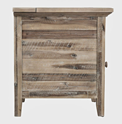 Jofran - Rustic Shores Coastal Style USB Charging Chairside Table - 2125-22 view 5