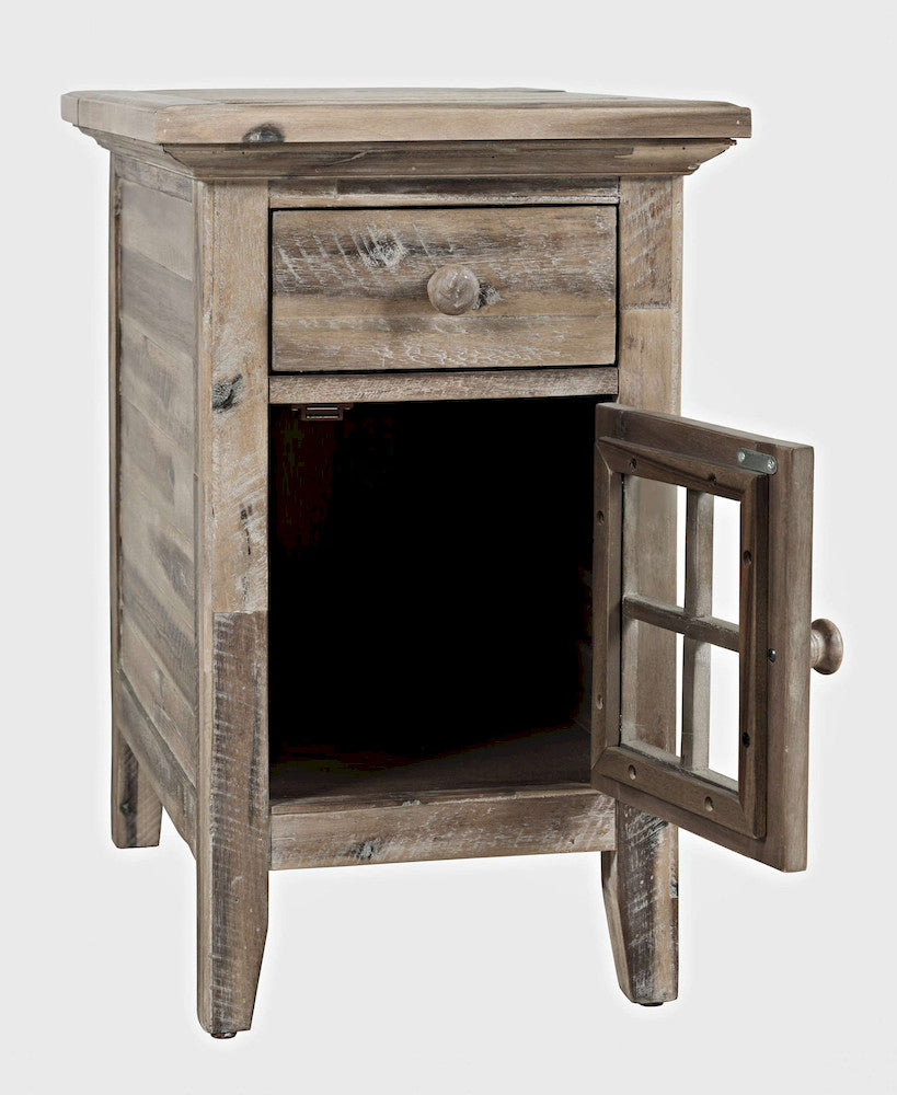 Jofran - Rustic Shores Coastal Style USB Charging Chairside Table - 2125-22 view 9