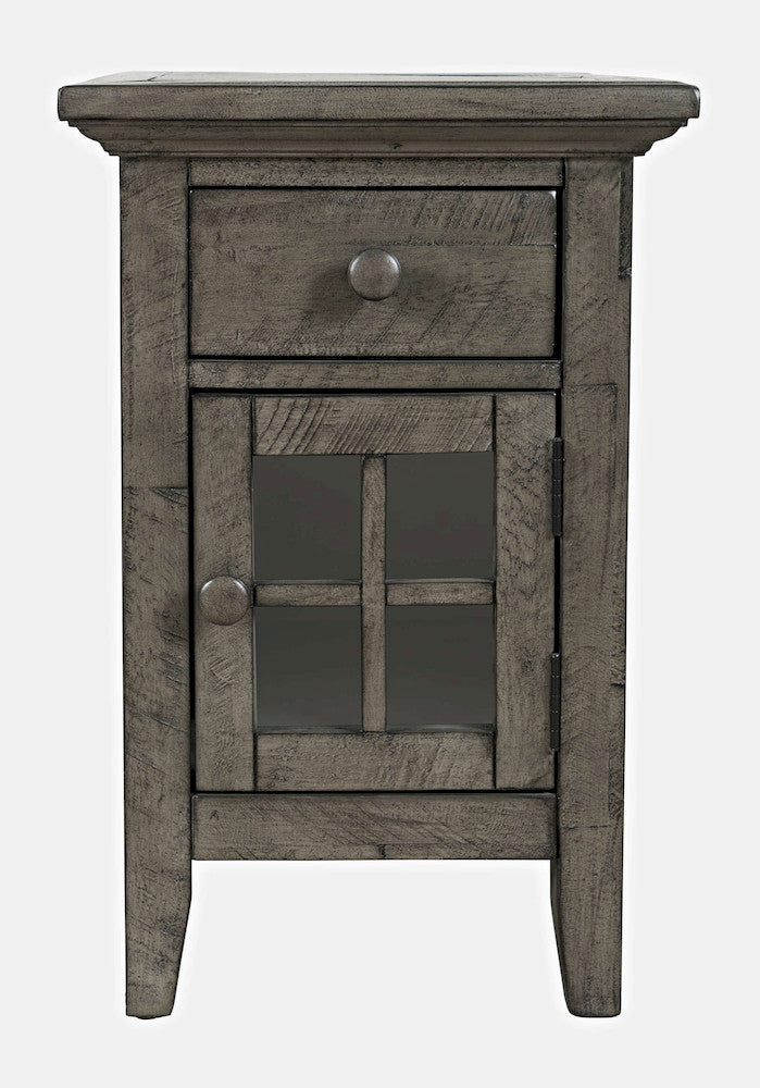 Jofran - Rustic Shores Coastal Style USB Charging Chairside Table - 2130-22 view 1