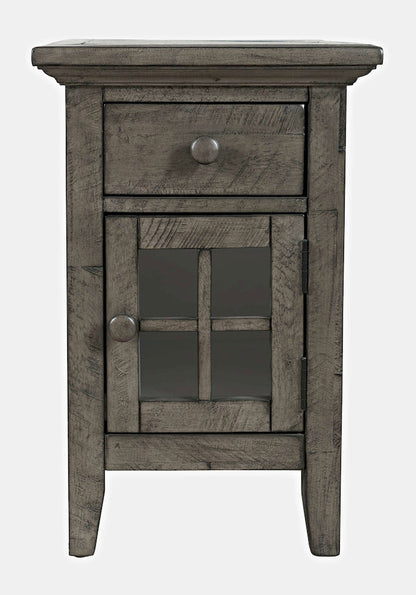 Jofran - Rustic Shores Coastal Style USB Charging Chairside Table - 2130-22 view 1