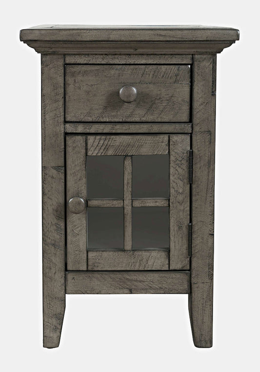Jofran - Rustic Shores Coastal Style USB Charging Chairside Table - 2130-22 view 1