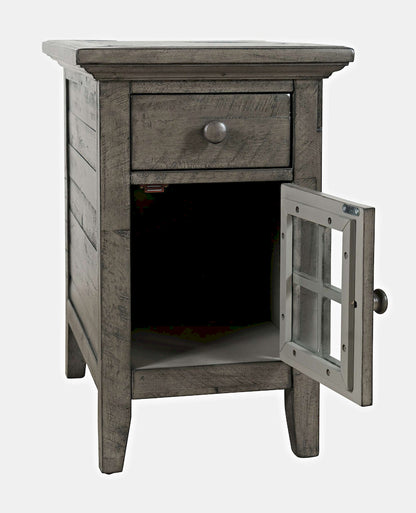 Jofran - Rustic Shores Coastal Style USB Charging Chairside Table - 2130-22 view 4