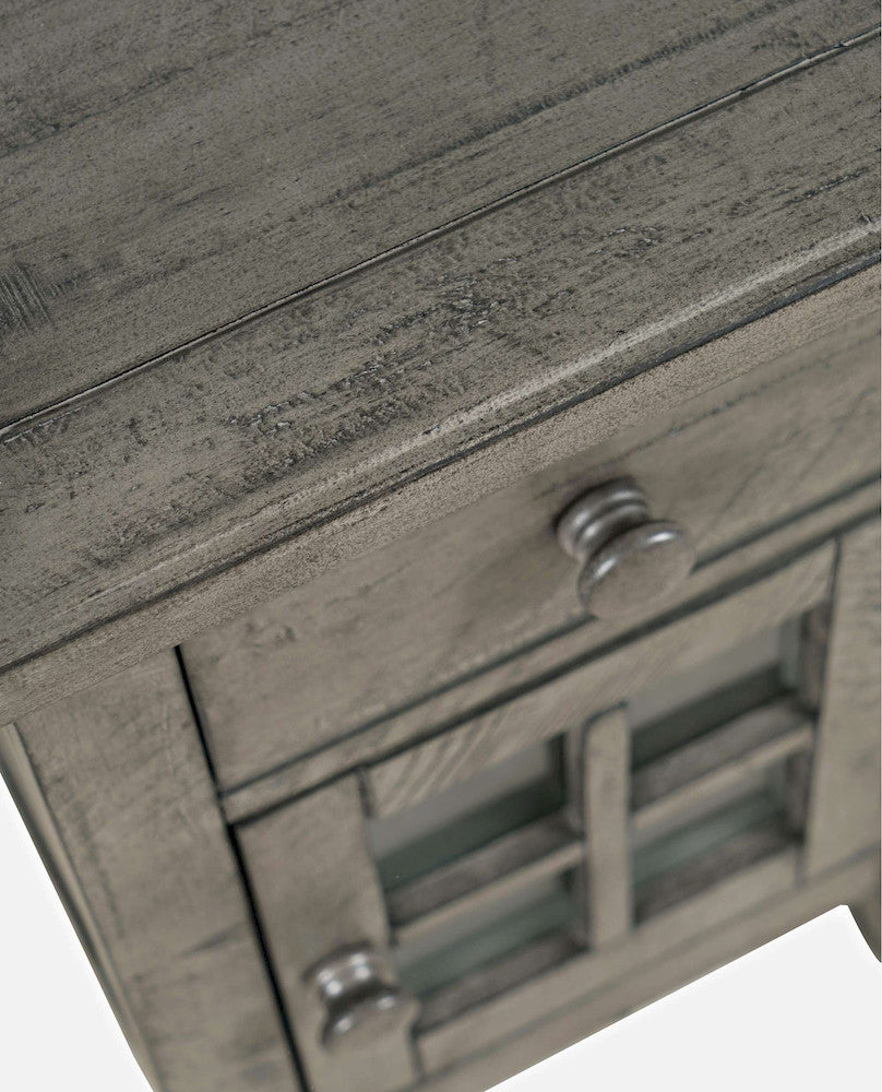 Jofran - Rustic Shores Coastal Style USB Charging Chairside Table - 2130-22 view 5