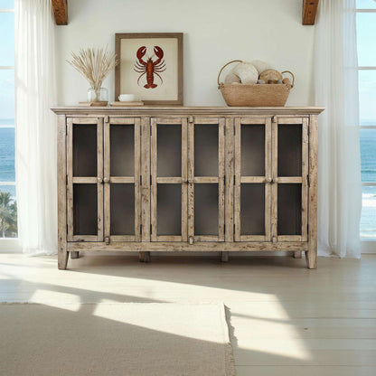 Jofran - Rustic Shores Watch Hill Brown-Grey Grey 70in Accent Cabinet - 1620-70 view 8