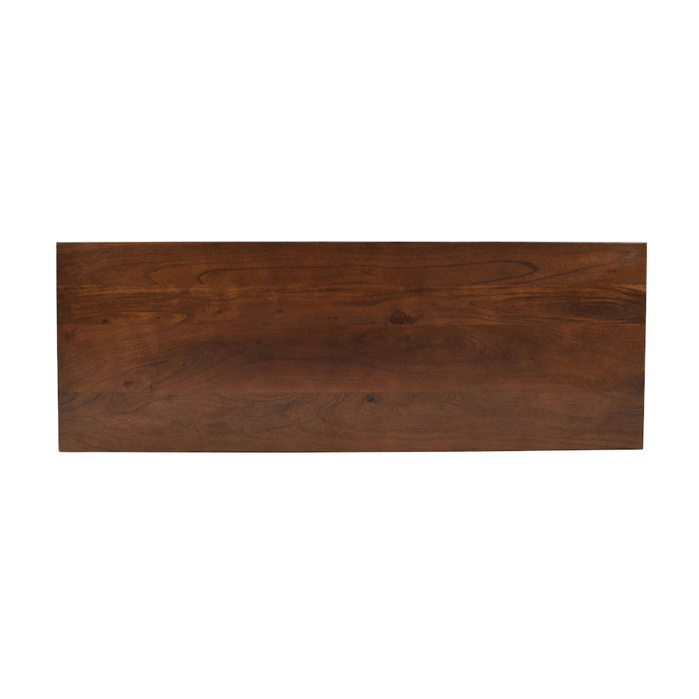 Jofran - Ryder 50in Modern Fluted Door Solid Wood Console Storage TV Stand Cabinet - Walnut - 2427-50V view 11