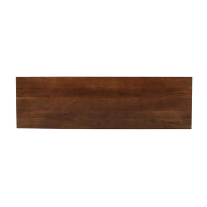 Jofran - Ryder 60in Modern Fluted Door Solid Wood Console Storage TV Stand Cabinet - Walnut - 2427-60V view 9
