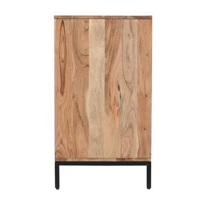 Jofran - Ryder 70in Modern Fluted Door Solid Wood Console Storage TV Stand Cabinet - Natural - 2429-70V view 9