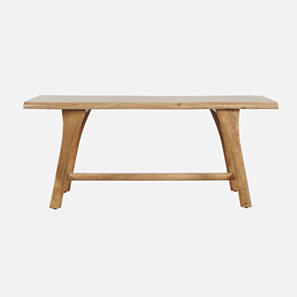 Jofran - Sedona 54in Live Edge Rustic Solid Wood Counter Height Trestle Bench - 2321-54KD veiw 2