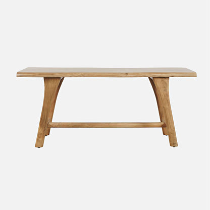 Jofran - Sedona 54in Live Edge Rustic Solid Wood Counter Height Trestle Bench - 2321-54KD view 1