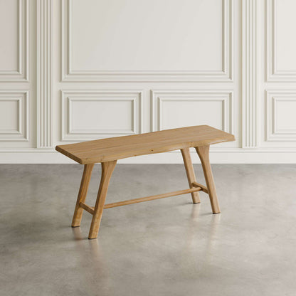 Jofran - Sedona 54in Live Edge Rustic Solid Wood Counter Height Trestle Bench - 2321-54KD view 3