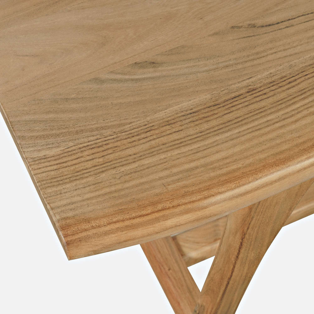 Jofran - Sedona 54in Live Edge Rustic Solid Wood Counter Height Trestle Bench - 2321-54KD view 6