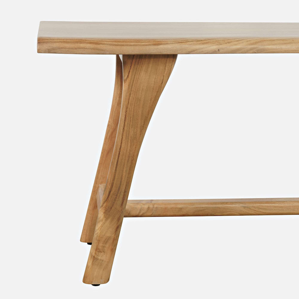 Jofran - Sedona 54in Live Edge Rustic Solid Wood Counter Height Trestle Bench - 2321-54KD view 7