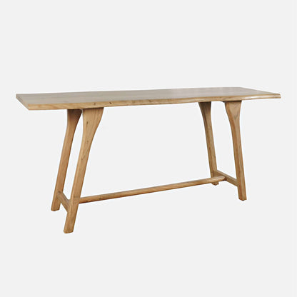 Jofran - Sedona 79in Live Edge Rustic Solid Wood Counter Height Trestle Dining Table - 2321-79 view 2