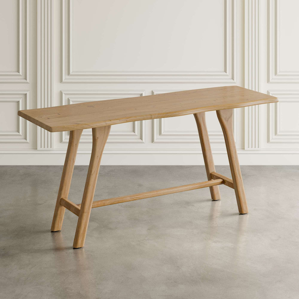 Jofran - Sedona 79in Live Edge Rustic Solid Wood Counter Height Trestle Dining Table - 2321-79 view 3