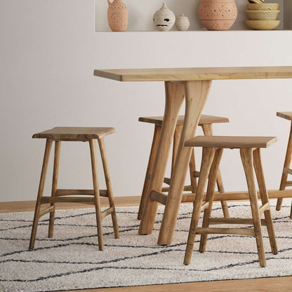 Jofran - Sedona Solid Wood Rustic Backless Counter Barstool - Set of 2 - 2321-BS160KD view 10