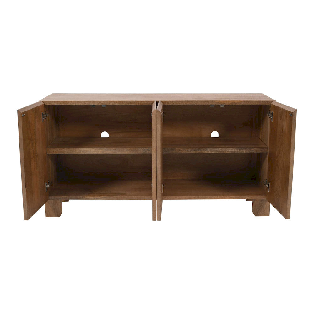 Jofran - Sequoia 62in Modern Rustic Solid Wood Four Door Sideboard Storage Cabinet - 2351-62 view 10