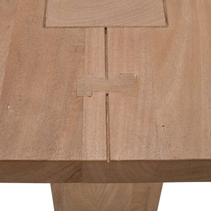 Jofran - Sequoia Modern Rustic 54in Solid Wood Double Pedestal Coffee Table with Butterfly Joint Inlay - Revised Design in Rustic Brown - 2350-1BRTBKT view 7