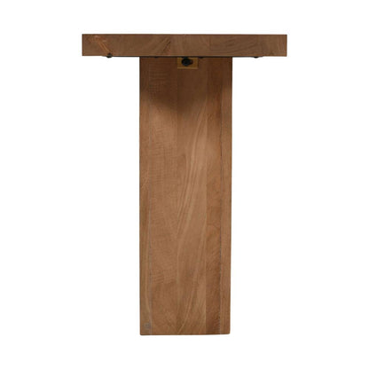 Jofran - Sequoia Modern Rustic 58in Solid Wood Double Pedestal Console Sofa Table with Butterfly Joint Inlay in Rustic Brown - 2350-4TBKT veiw 6