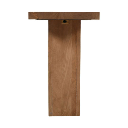 Jofran - Sequoia Modern Rustic 58in Solid Wood Double Pedestal Console Sofa Table with Butterfly Joint Inlay in Rustic Brown - 2350-4TBKT view 9