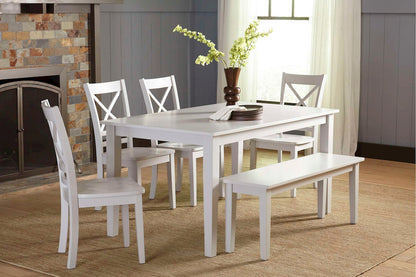 Jofran - Simplicity Bench in Dove Grey - 252-14KD view 3