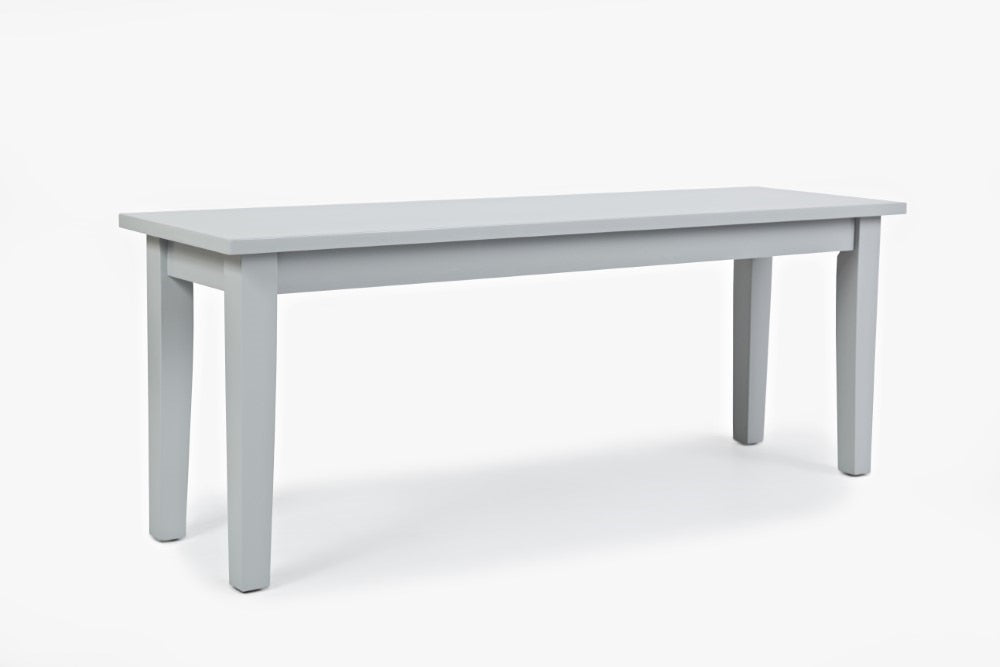 Jofran - Simplicity Bench in Dove Grey - 252-14KD veiw 1