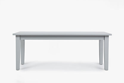 Jofran - Simplicity Bench in Dove Grey - 252-14KD veiw 3