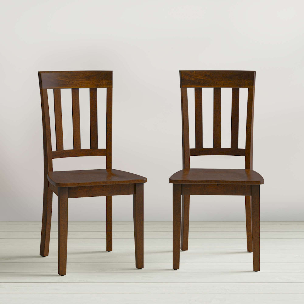 Jofran - Simplicity Caramel Slat Back Chair (Set of 2) - 452-319KD view 4