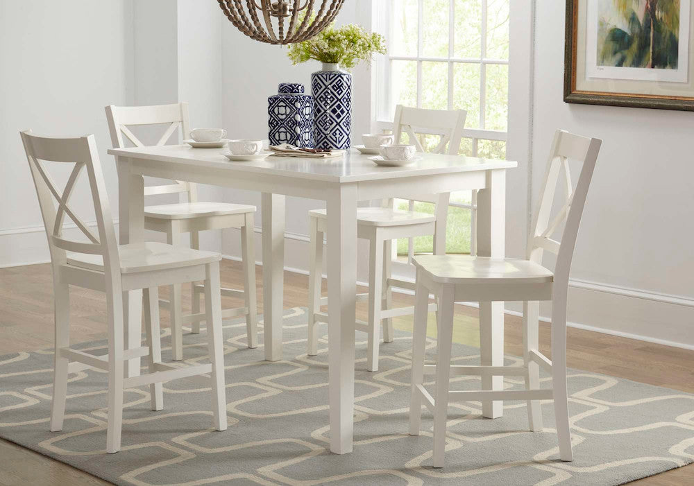 Jofran - Simplicity Counter Height Dining Table in Paperwhite - 652-54 view 5