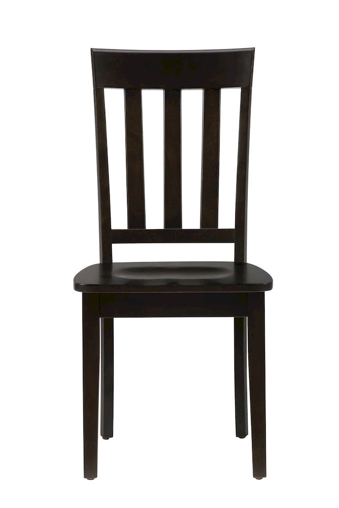 Jofran - Simplicity Espresso Slat Back Chair (Set of 2) - 552-319KD view 1